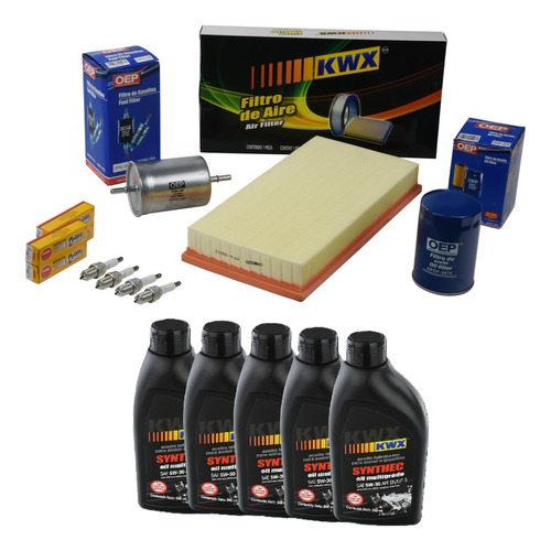 Kit Afinación Jetta A4 Mk4 Con Bujías Ngk Aceite Sintét 5w30