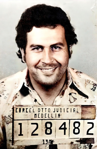 Vinilo Decorativo 30x45cm Pablo Escobar Preso Narco Capo M1