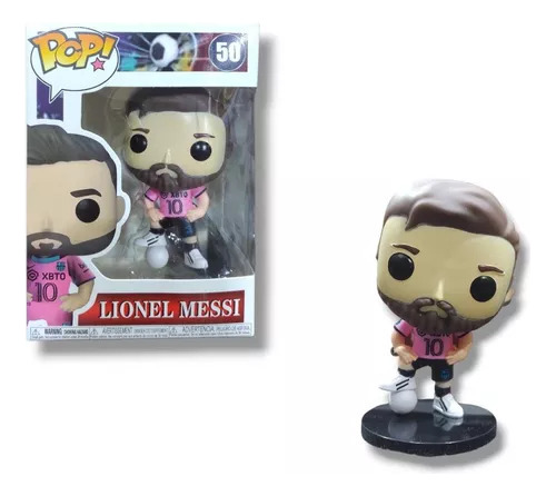 Messi Figura Pop Compatible Inter Miami Base Balon 10cm
