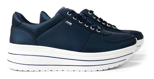 Tenis Dama Flexi Plataforma Azul Marino Sint tico 101001 Cuotas