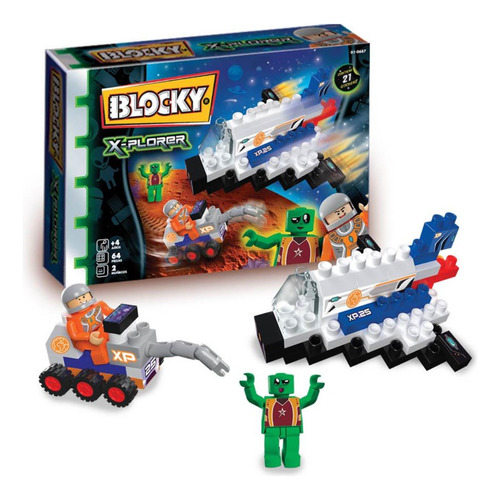 Bloques Blocky Encastre Armar Caja Juguete Infantil Original