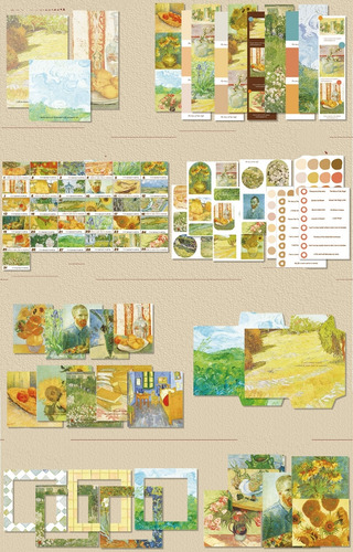 Kit Bullet Journal Scrapbook Álbum De Recortes Diy 155 Pzas
