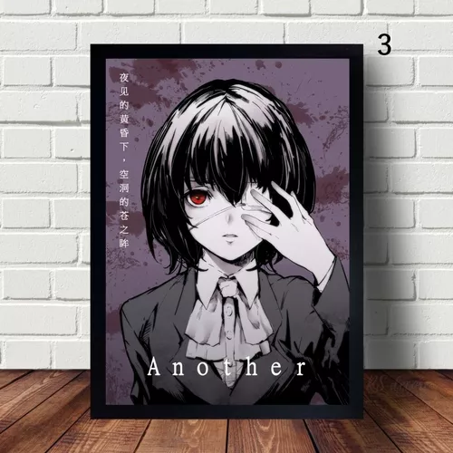 Quadro decorativo A4 anime another personagens em Promoção na