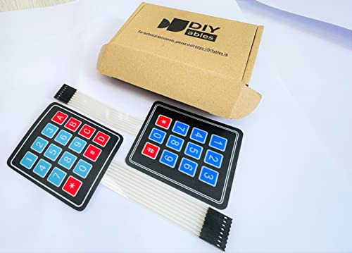 Teclado Matricial De Membrana Diyables 3x4 4x4 Para Arduino,