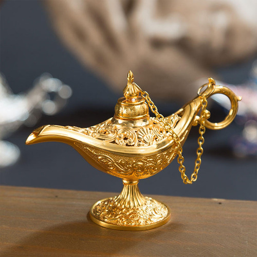 Aladdin Lamp Genie Costume Light Art Craft Metal Para