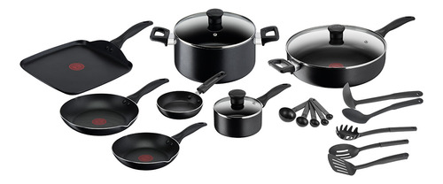 Batería De Cocina 20 Piezas Easy Care Negro