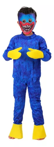 Huggy Wuggy Poppy Playtime Roupas Cosplay para Kids Game Caráter