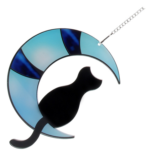 Accesorios Para Gatos Con Colgante Con Forma De Luna Y Gato