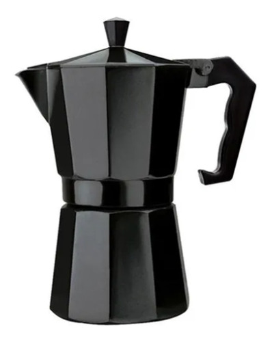 Cafetera Italiana Moka Pot Espresso 6 Tazas (300 Cc) Negra