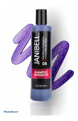 Shampoo Matizador Morado Janibell, Para Mechas Y Rubios