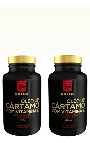Aceite De Cartamo +vit E 240 Capsulas *pack 2 Sollonutrition