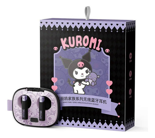 Audífonos Bluetooth Sanrio Tws Kuromi Inalmbr