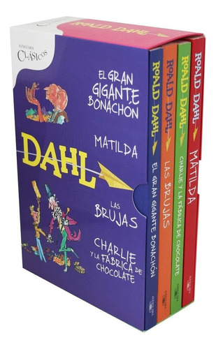 Paquete Roal Dahl [ 4 Libros Con Estuche ] Originales