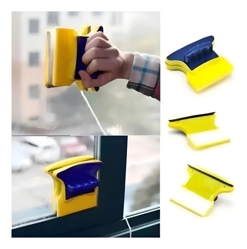 Limpiador Secador Vidrio Doble Magnético Ventana Profesional