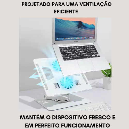 Suporte Giratório Nalu Articulável P/ Notebook Tablet Livro
