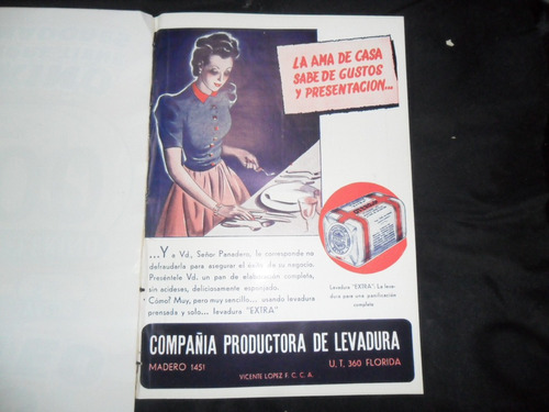 Compañia Productora De Levadura Otero Cia Publicidad 1941
