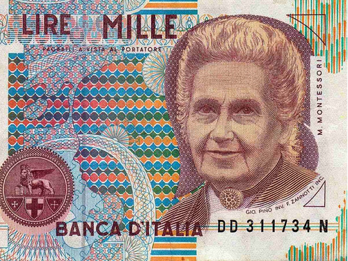 Billete De Italia - 1000 Liras - 1990 - En Mendoza