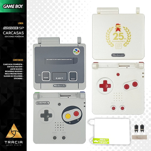 Imagen 1 de 5 de [ Carcasa Gba Sp ] Kit Completo Super Famicom Snes | Tracia