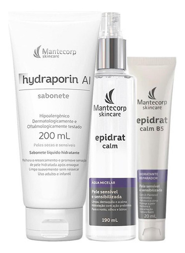 Kit Mantecorp Epidrat - Sabonete E Água Mic E Hidr 20ml