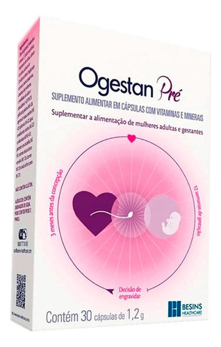 Ogestan Pré C/ 30 Cápsulas Sabor Sem sabor