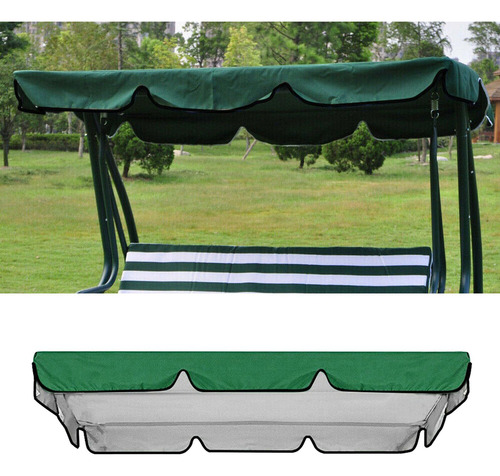 Cubierta Superior Para Columpio De Patio Verde 195x125x15cm