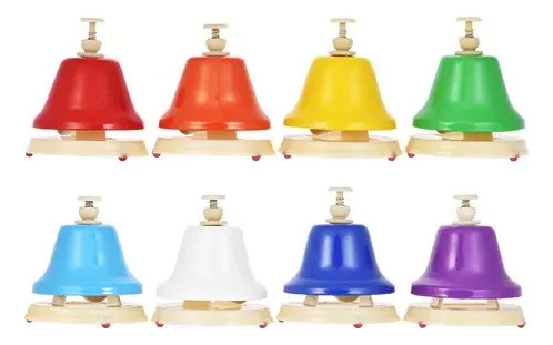 Sinos De Mão Coloridos De 8 Notas, Conjunto De Sinos De