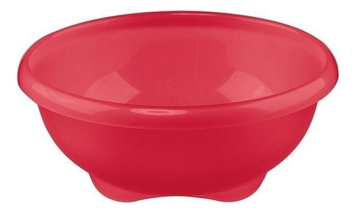 Bowl Cerealero Plástico 15cm X4unid. Casar San Remo Color Rojo