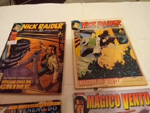 Lote 4 Gibis - Nick Raider / Tex / Mágico Vento - Mythos (Usado)