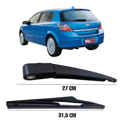 Braço Limpador Traseiro Palheta Vectra Gt 2008 2009 2010 ...