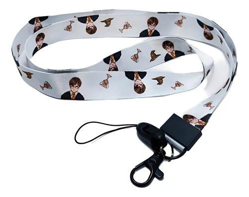 Portagafete Credencial Con Lanyard Harry Potter Hedwig