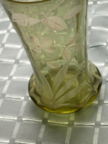 Vaso Con Esmalte  Art Nouveau