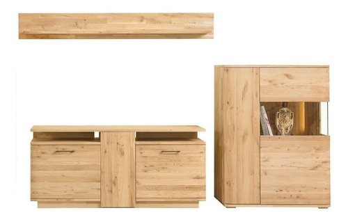 Imagen 5 de 5 de Mueble Tv 100% Madera Maciza De Roble Ref: Maciza08