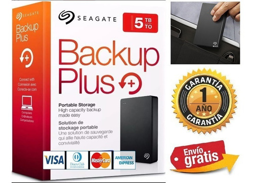 Disco Duro Externo Portable Seagate Portable 5tb Backup Plus