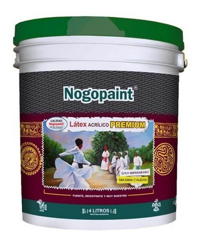 Latex Acrilico Premium 4 Lts Bermellon Nogopaint