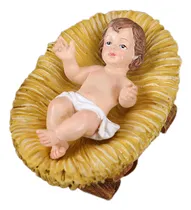 Comprar T Estatua Del Niño Jesús En El Pesebre Estatuilla Del Niño