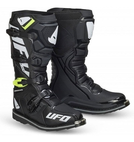 Botas Ufo Obsidian Negra Off Road  Talle 43 - Us 9.5 -bmmoto