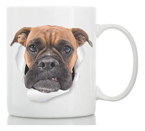 Taza De Café De Cerámica Con Diseño De Perro Bóxer