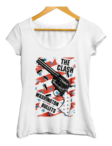 Remera The Clash Washington Bullets Diseño Exclusivo