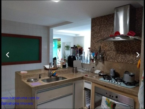Imagem 11 de 20 de Excelente Casa Com Quatro Suítes A Venda Em Patamares Possui Espaço Gourmet Com Piscina E Churrasqueira, Tornando Os Ambientes Bastante Convidativos - Ca78mc