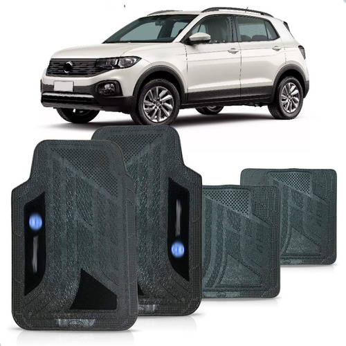 Tapete Vw T-cross 2020 Pvc Logo Bordado