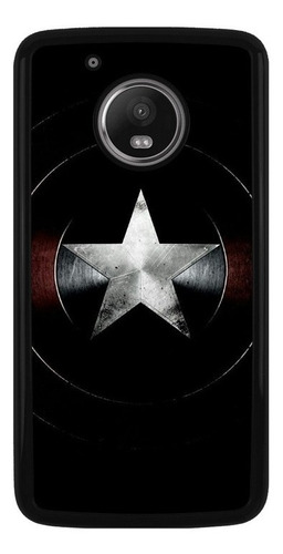 Funda Para Motorola Moto Capitan America Marvel Escudo 01