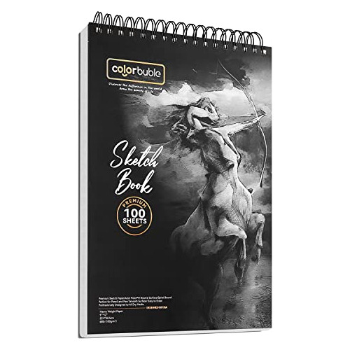 Cuaderno De Bocetos De 9 X 12 Pulgadas, Papel De Dibujo Prem