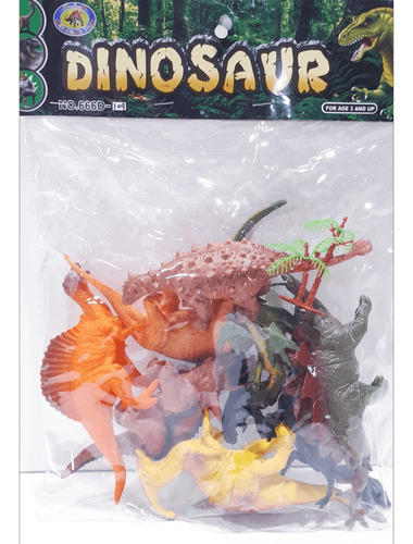 Set Dinosaurios Surtidos X 8 En Bolsa Ck 0310