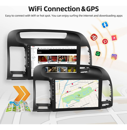 Estéreo De Coche 9 In Para Toyota Camry 2g+32g Carplay Hi-fi