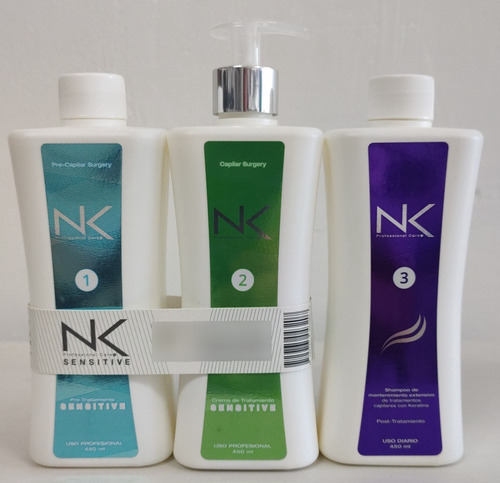 Imagen 1 de 1 de Nk Keratina Sensitive Vegana 450ml (kid 3 Paso)