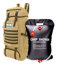 Comprar Mochila Camping 70 Litros + Ducha Solar Portatil 20 Litros