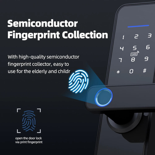 Imagen 3 de 10 de Cerradura Chapa Smart Inteligente Biometrica Digital Wifi X2