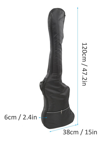 Imagen 10 de 10 de Funda Engrosada Para Guitarra Eléctrica, Funda Para Bajo, 47