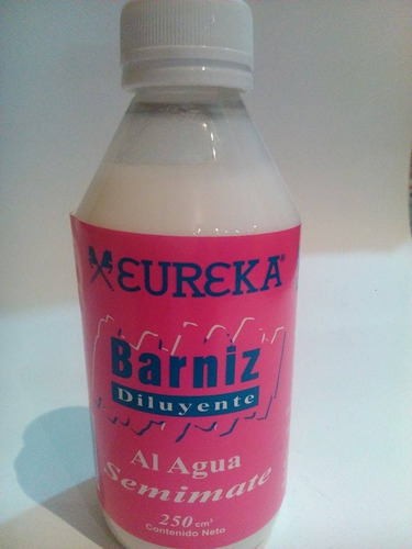 Barniz Eureka Al Agua Semimate Por 250 Ml