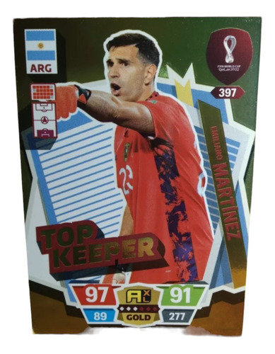 Adrenalyn Qatar 2022 Panini Emiliano Martinez Top Keeper 